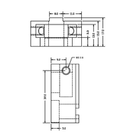 41-410-1SS MODULAR SOLUTIONS GUARD CONNECTIONS FOR REMOVABLE PANELS WITH STAINLESS STEEL HW LOWER UNIT PIVOT
